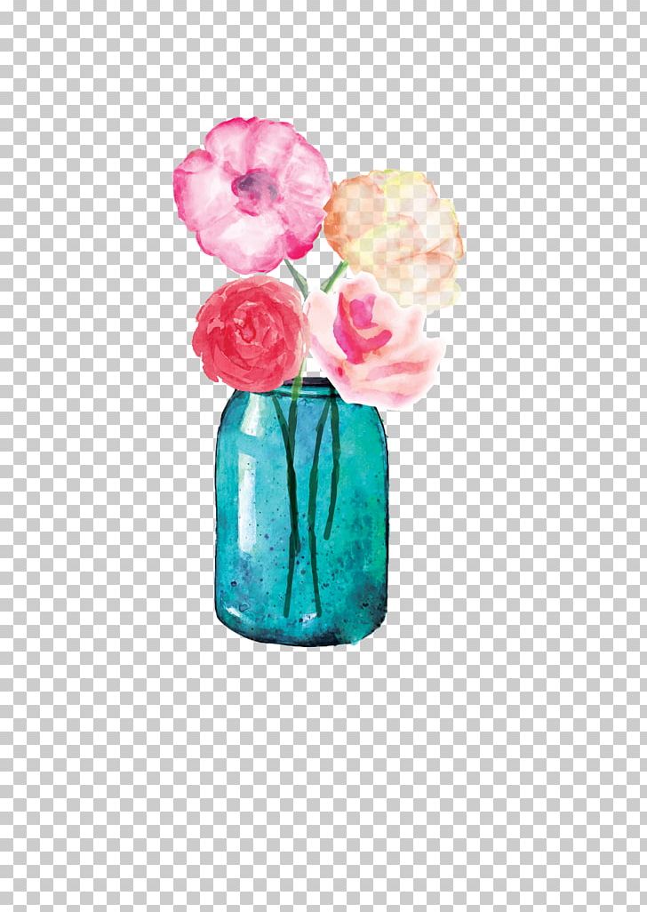 Cut Flowers Mason Jar Floral Design Paper PNG, Clipart, Art, Color, Cut Flowers, Drawing, Floral Design Free PNG Download