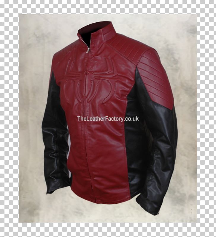 Leather Jacket Spider-Man Red Coat PNG, Clipart, Amazing Spiderman, Andrew Garfield, Bicast Leather, Coat, Color Free PNG Download