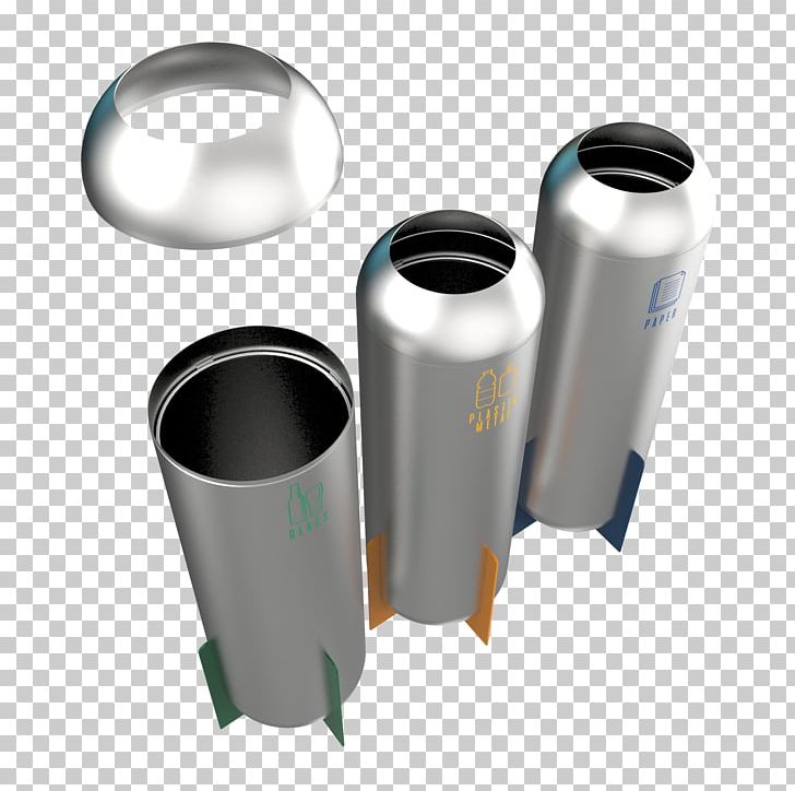 Rubbish Bins & Waste Paper Baskets Recycling Steel PNG, Clipart, Cylinder, Futuristic, Glass, Hardware, Inox Free PNG Download