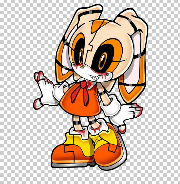Cream The Rabbit Cartoon Character PNG, Clipart, Animals, Area, Artwork, Cartoon, Character Free PNG Download