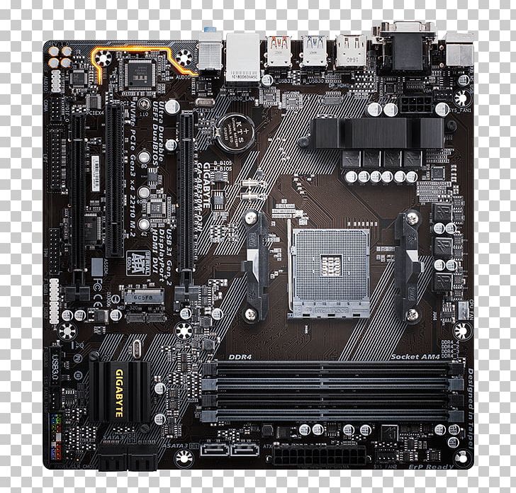 Gigabyte GA-AB350M-HD3 AMD B350 Socket AM4 Motherboard MicroATX Gigabyte GA-AB350M-HD3 AMD B350 Socket AM4 Motherboard CPU Socket PNG, Clipart, Advanced Micro Devices, Computer Hardware, Electronic Device, Electronics, Io Card Free PNG Download