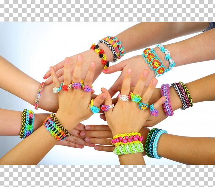 Rainbow Loom Bracelet Rubber Bands Toy Wristband PNG, Clipart, Arm, Bangle, Bead, Bracelet, Charm Bracelet Free PNG Download