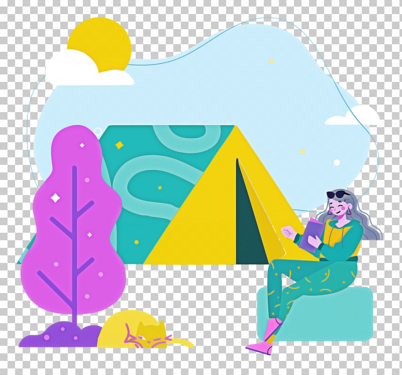 Camping Chill Camping Travel PNG, Clipart, Behavior, Camping, Cartoon, Character, Geometry Free PNG Download