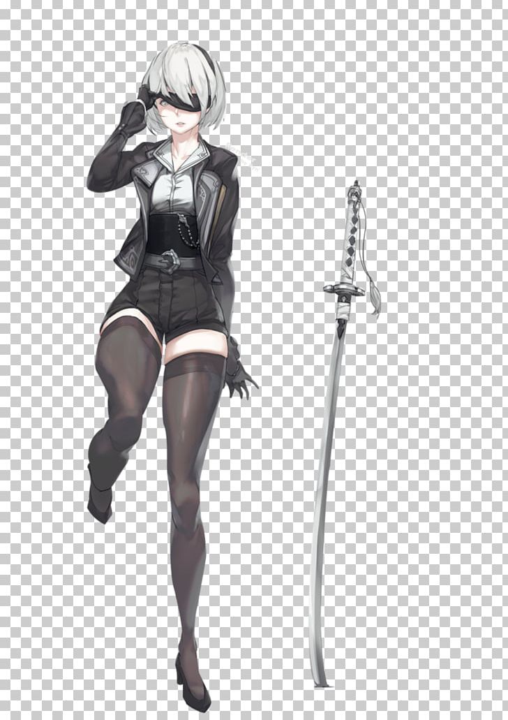 Nier: Automata Drakengard Drawing Fan Art PNG, Clipart, Anime, Armour, Cold Weapon, Costume, Costume Design Free PNG Download