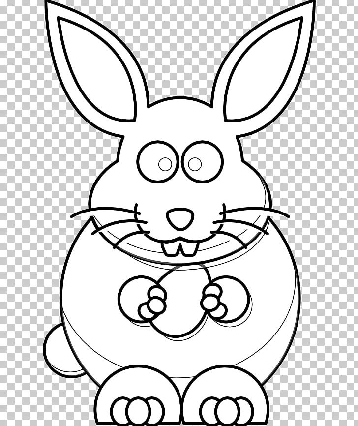 White Rabbit Easter Bunny Hare PNG, Clipart, Area, Black And White, Coloring Book, Domestic Rabbit, Drawing Free PNG Download
