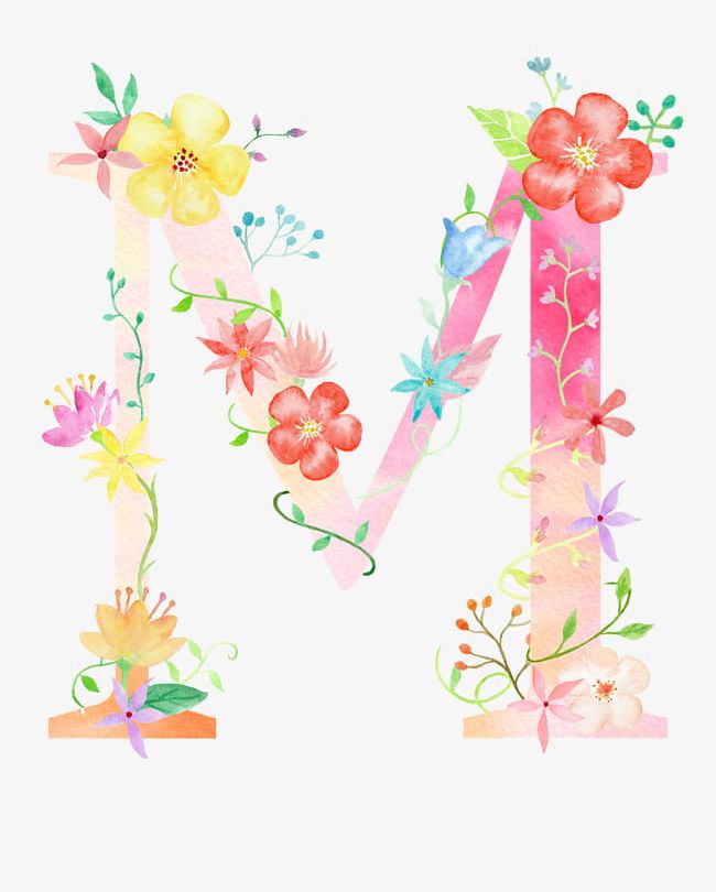 Flowers Letter M PNG, Clipart, Decorate, Decoration, Diagram, Flower, Flowers Clipart Free PNG Download