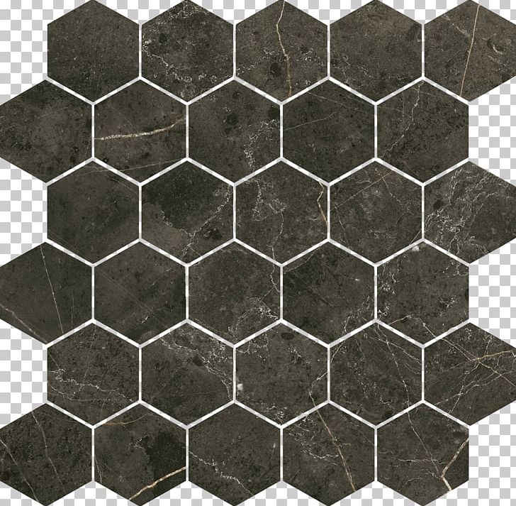 Hexagonal Tiling Tile Mosaic Grey PNG, Clipart, Angle, Bathroom, Black, Ceramic, Ceramica Free PNG Download