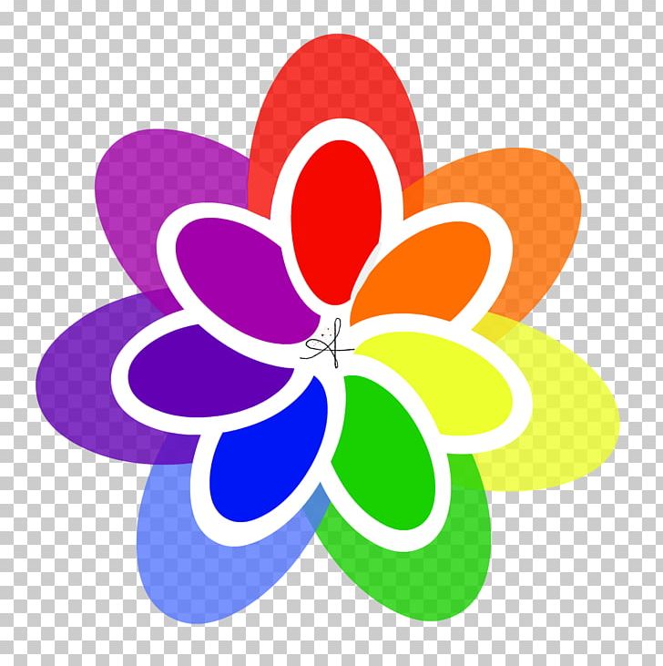 Rainbow Violet Petal Flower PNG, Clipart,  Free PNG Download