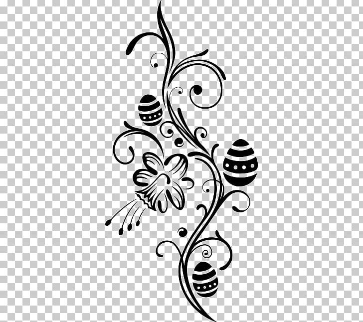 Wall Decal Sticker Floral Design PNG, Clipart, Black, Black And White, Body Jewelry, Branch, Circle Free PNG Download