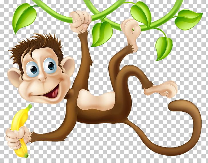 Chimpanzee Monkey Cartoon PNG, Clipart, Animals, Banana, Chimpanzee, Finger, Flower Vine Free PNG Download