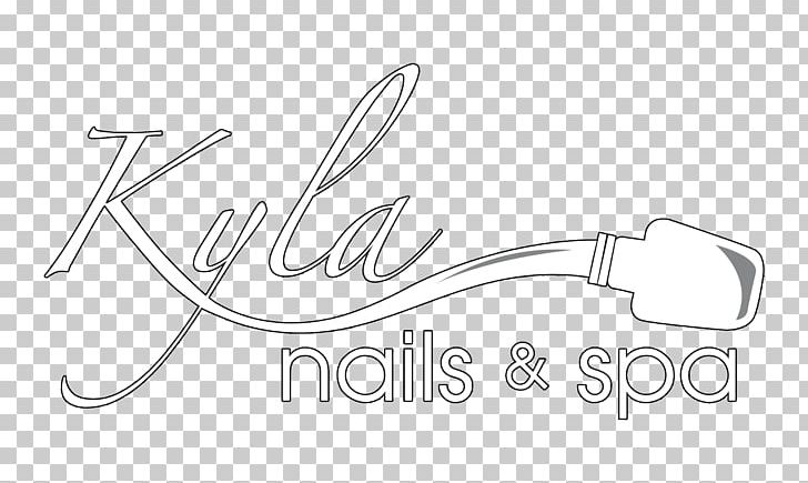 Kyla Nail & Spa Nail Salon Beauty Parlour Nail Art PNG, Clipart, Angle, Beauty Parlour, Black And White, Brand, Calligraphy Free PNG Download