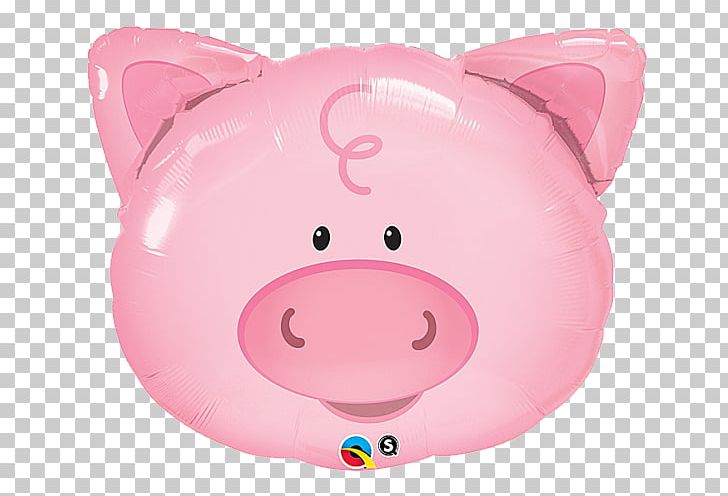 Mylar Balloon Playful Pig Party PNG, Clipart, Animal, Anniversary, Balloon, Birthday, Bopet Free PNG Download