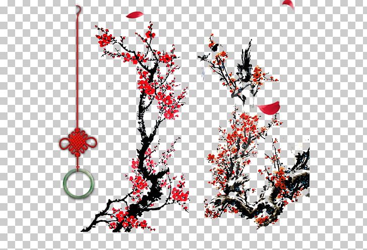 Ink Plum Blossom Clothing PNG, Clipart, Art, Branch, Calligraphy, Chinese Clothing, Clothing Free PNG Download