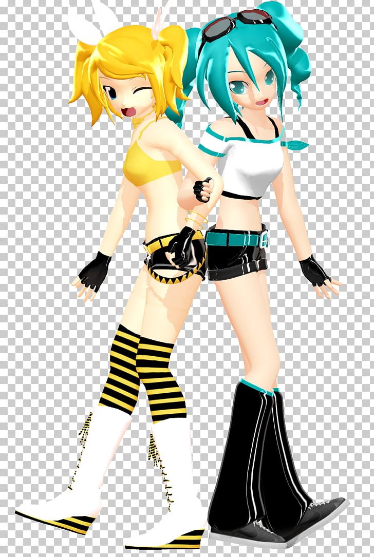 Hatsune Miku MikuMikuDance Kagamine Rin/Len Megpoid Vocaloid PNG, Clipart, Action Figure, Action Toy Figures, Anime, Cartoon, Character Free PNG Download