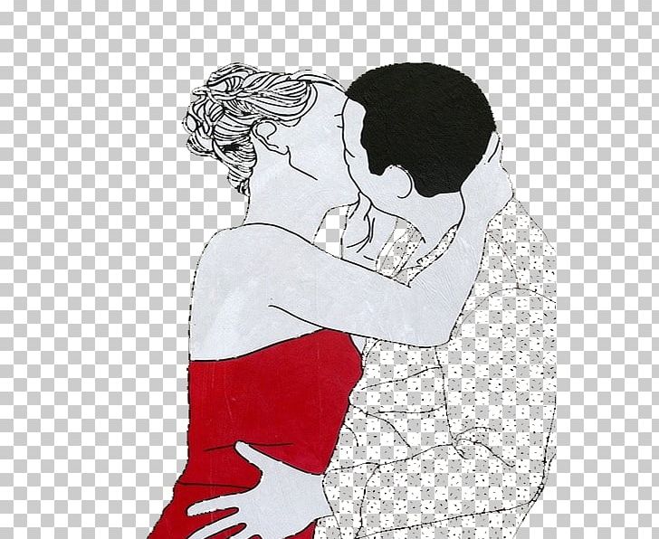 Kiss Couple Love Significant Other PNG, Clipart, Arm, Art, Black And White,  Caricia, Cartoon Couple Free