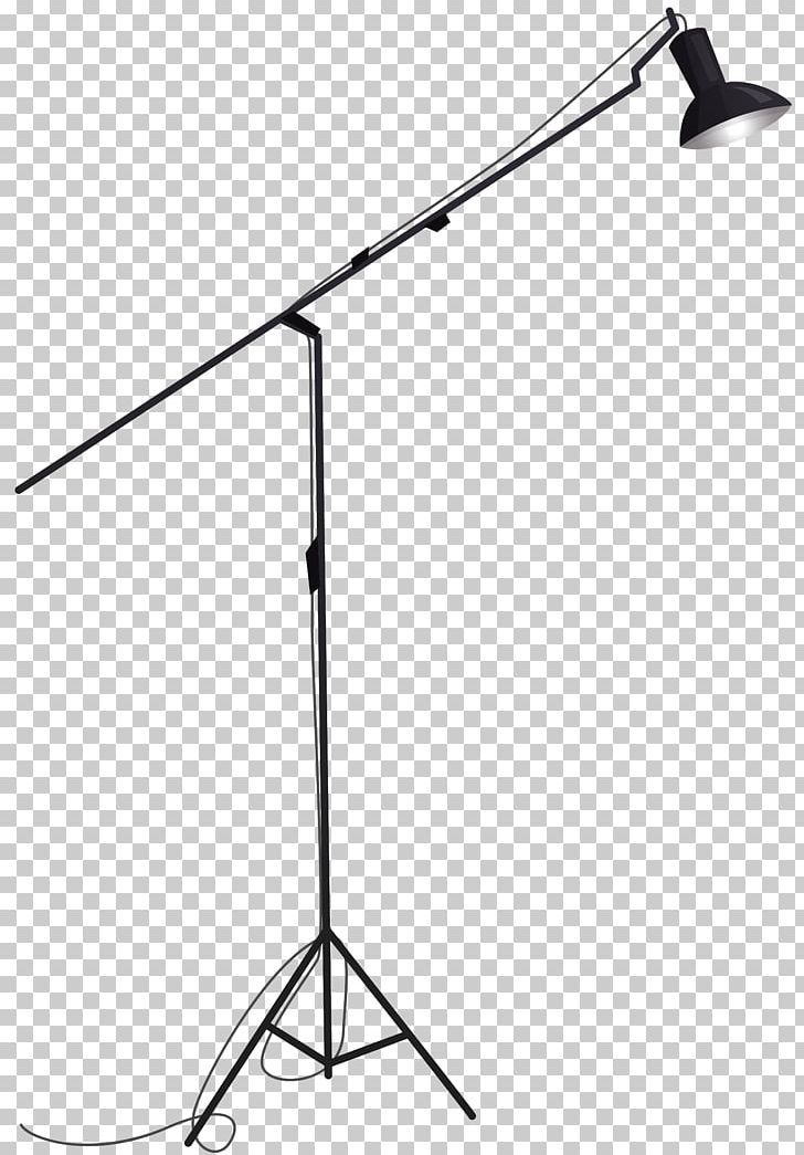 Lighting Microphone Stands PNG, Clipart, Angle, Black And White, Lamp, Light, Light Fixture Free PNG Download