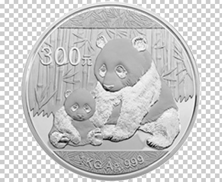 Coin Giant Panda Silver Bear Gold PNG, Clipart, 100 Yuan, Bear, Black And White, Carnivoran, Chinese Silver Panda Free PNG Download