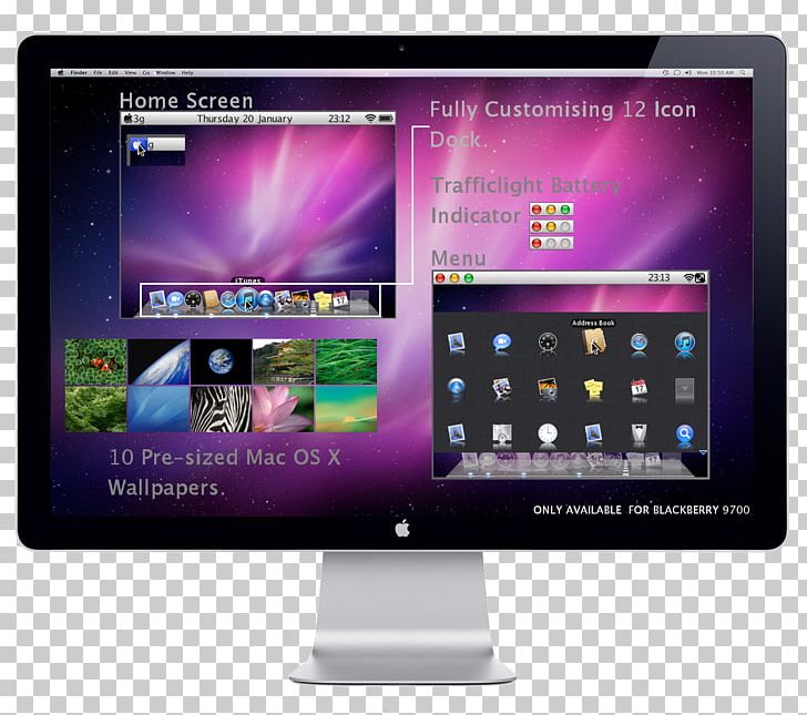 Computer Monitors Apple LED Cinema Display Output Device Personal Computer PNG, Clipart, Apple, Blackberry Os, Brand, Computer, Computer Monitor Free PNG Download