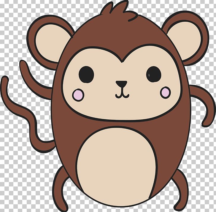 Euclidean Drawing Kavaii PNG, Clipart, Animals, Cartoon, Cartoon Monkey, Cute Animal, Cute Animals Free PNG Download