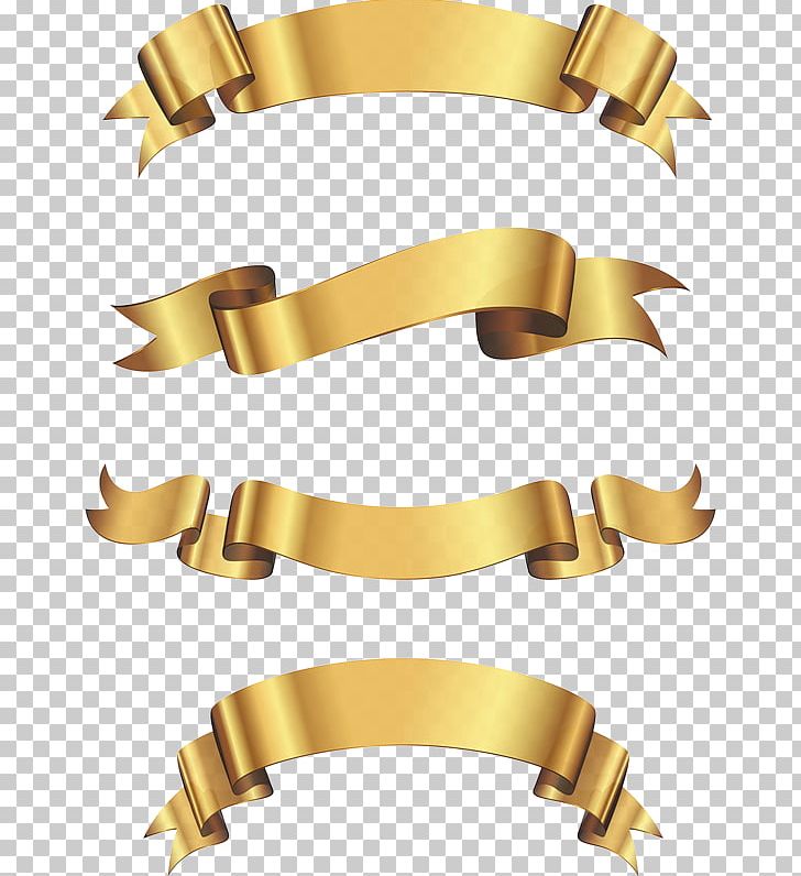Paper Ribbon PNG, Clipart, Banner, Brass, Clip Art, Gold, Golden Free PNG Download