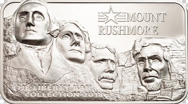Mount Rushmore National Memorial Statue Of Liberty Cook Islands Silver Coin PNG, Clipart, Artwork, Bar, Black And White, Cit Coin Invest Ag, Coin Free PNG Download