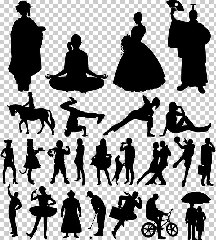 Silhouette Person PNG, Clipart, Animals, Black And White, Didot, Free Download, Human Free PNG Download