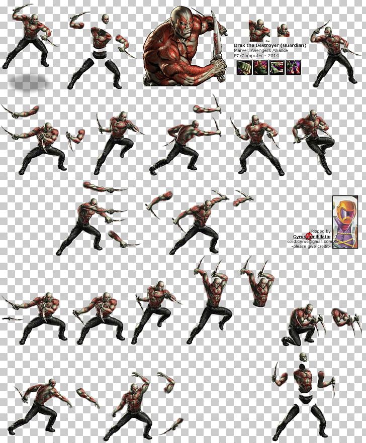 Drax The Destroyer Marvel: Avengers Alliance Sprite Video Game Draugr PNG, Clipart, Action Figure, Animal Figure, Avengers Infinity War, Character, Computer Graphics Free PNG Download