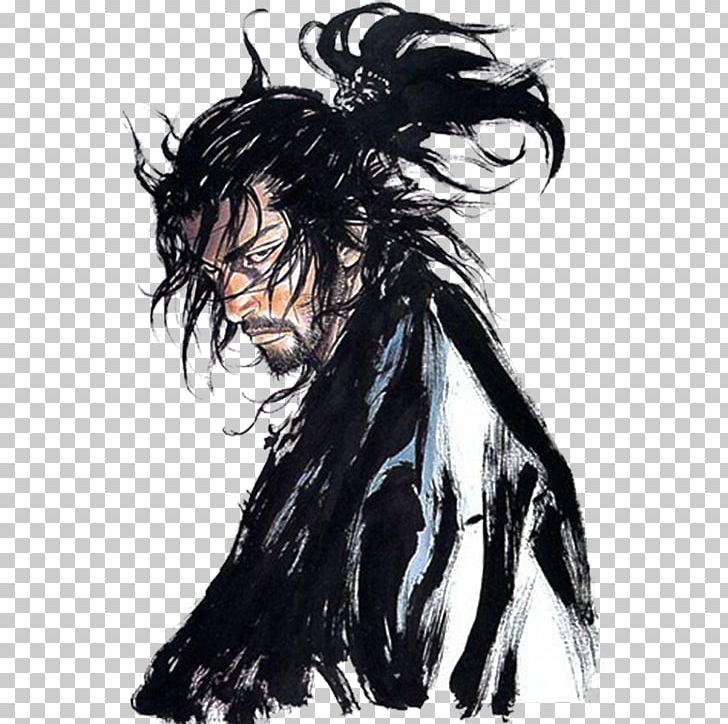 Musashi Vagabond Manga Samurai Art PNG, Black Hair, Chinese Chinese Style, Deviantart, Fictional