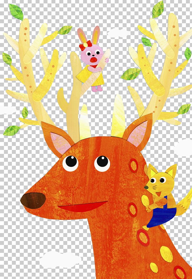 Reindeer Red Fox PNG, Clipart, Adobe Illustrator, Animal, Animals, Antler, Art Free PNG Download