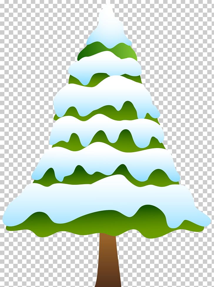 snowy christmas trees clip art