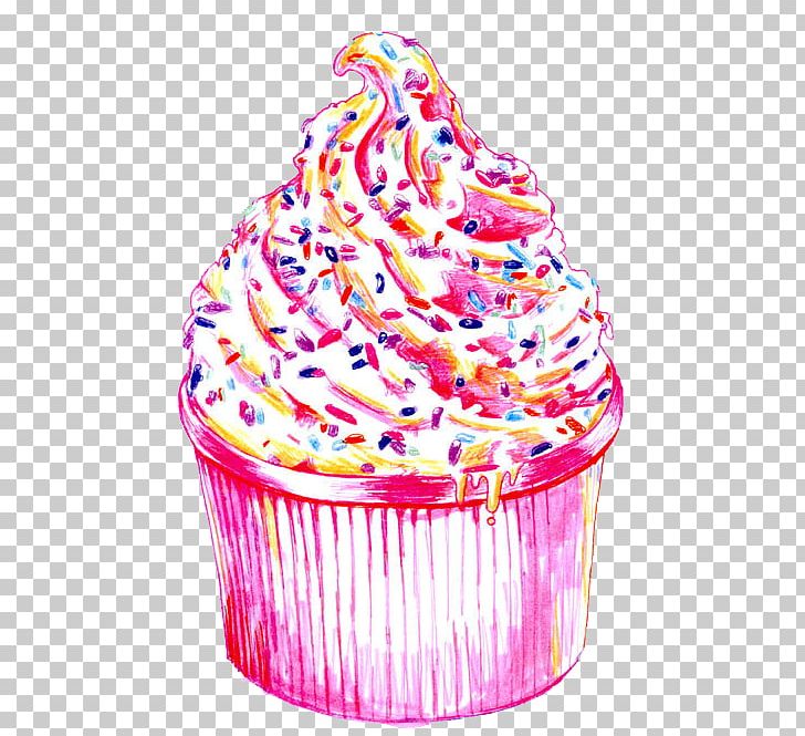 Cupcake Bakery Red Velvet Cake Drawing PNG, Clipart, Bake, Baking, Baking Cup, Buttercream, Cake Free PNG Download