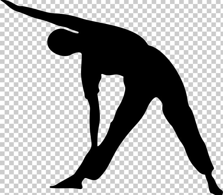 Stretching Yoga Silhouette Physical Exercise PNG, Clipart, Arm, Black And White, Crossfit, Female, Hand Free PNG Download