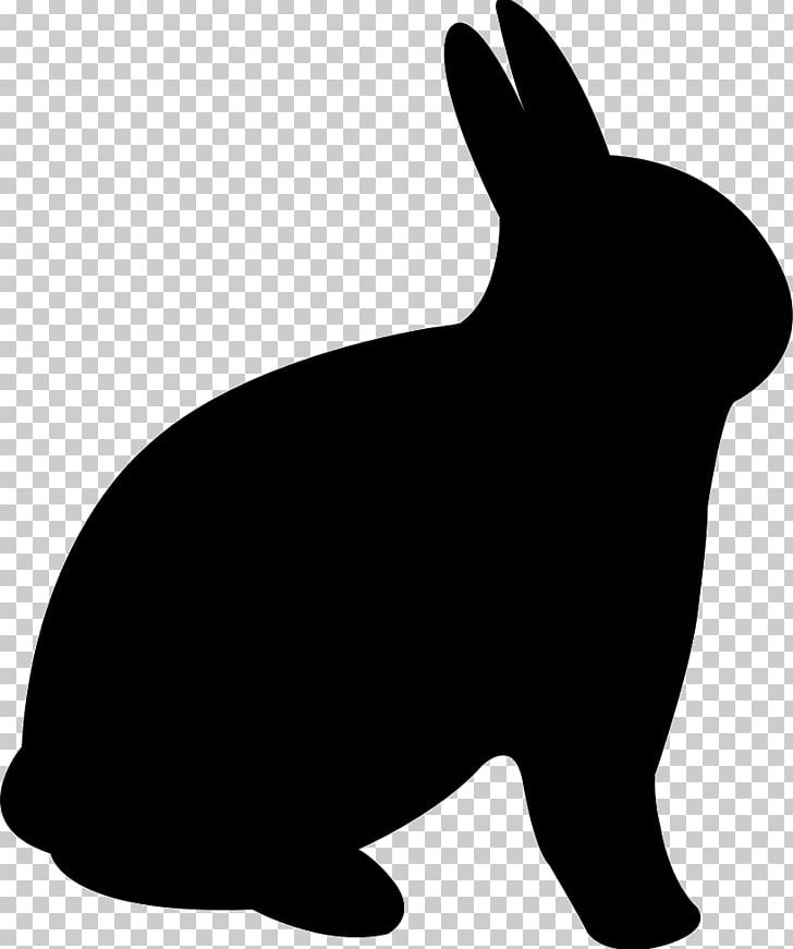 Domestic Rabbit Silhouette Dog Hare PNG, Clipart, Animal, Animals, Black, Black And White, Carnivoran Free PNG Download