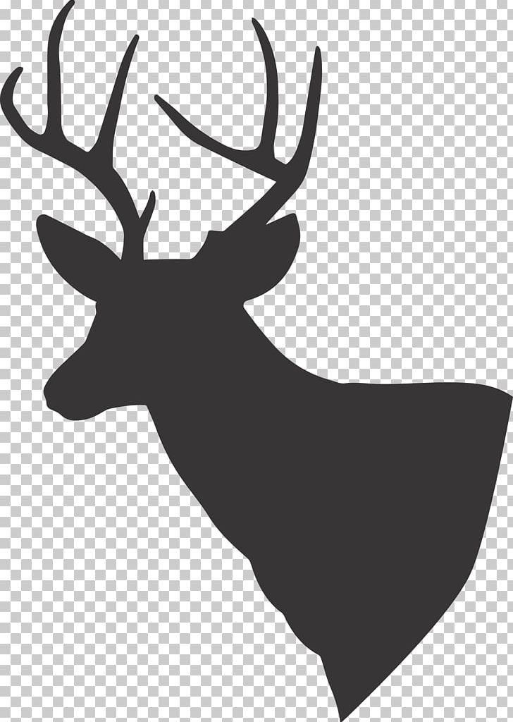 White-tailed Deer Reindeer Moose Elk PNG, Clipart, Animals, Antler, Black And White, Deer, Deer Hunting Free PNG Download