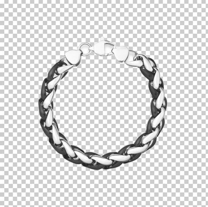 Bracelet Chain Jewellery Leather Cubic Zirconia PNG, Clipart, Black And White, Body Jewellery, Body Jewelry, Bracelet, Braid Free PNG Download