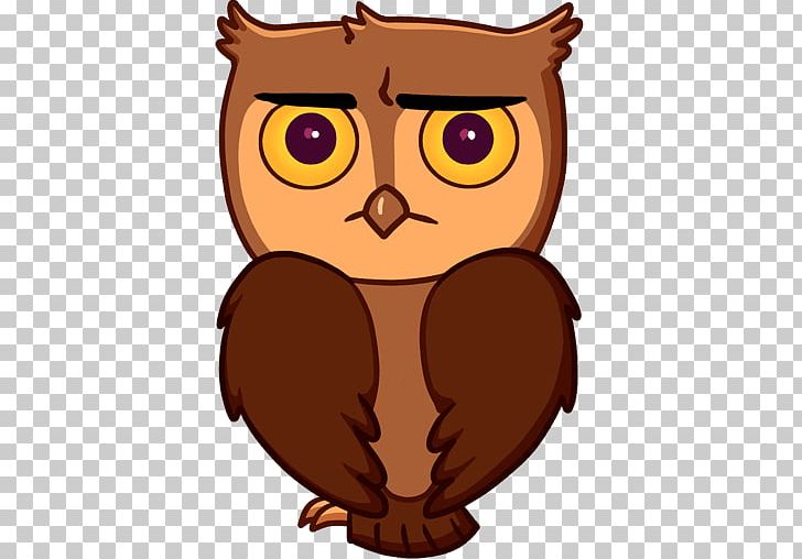 Owl Sticker Telegram VKontakte PNG, Clipart, Animals, Beak, Bird, Bird Of Prey, Eurasian Eagleowl Free PNG Download