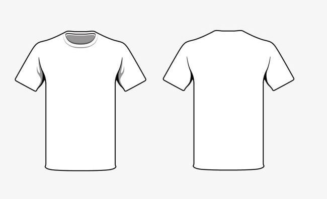 t shirt clipart black and white