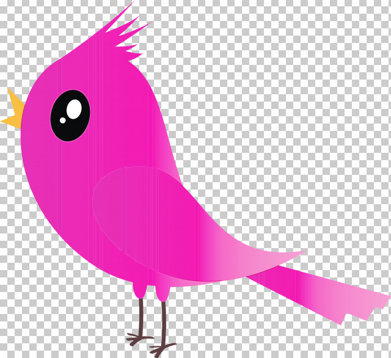 Bird Pink Beak Violet Cartoon PNG, Clipart, Animation, Beak, Bird, Cartoon, Cartoon Bird Free PNG Download