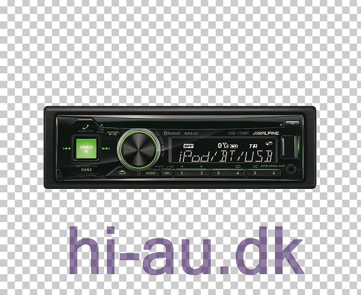 Radio Receiver Alpine CDE-178BT Car Stereo Vehicle Audio Automotive Head Unit PNG, Clipart, Alpine Electronics, Alpine Made, Amplifier, Audio, Audio Receiver Free PNG Download