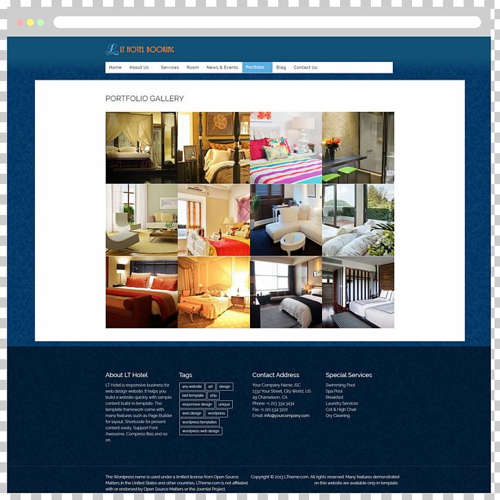 Responsive Web Design Online Hotel Reservations Web Template System PNG, Clipart, Advertising, Beach, Brand, Display Advertising, Gratis Free PNG Download