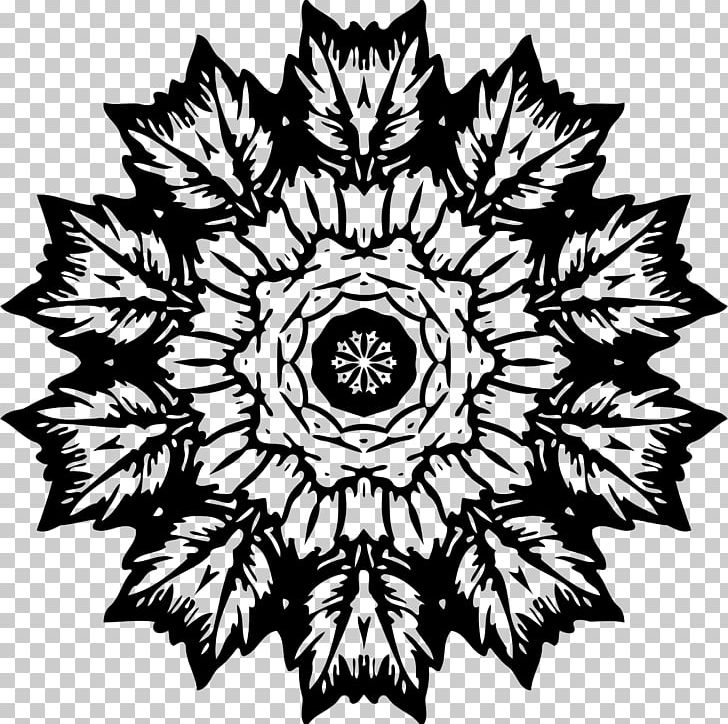 Flower Visual Arts Floral Design Monochrome PNG, Clipart, Abstract, Abstract Design, Art, Black And White, Circle Free PNG Download