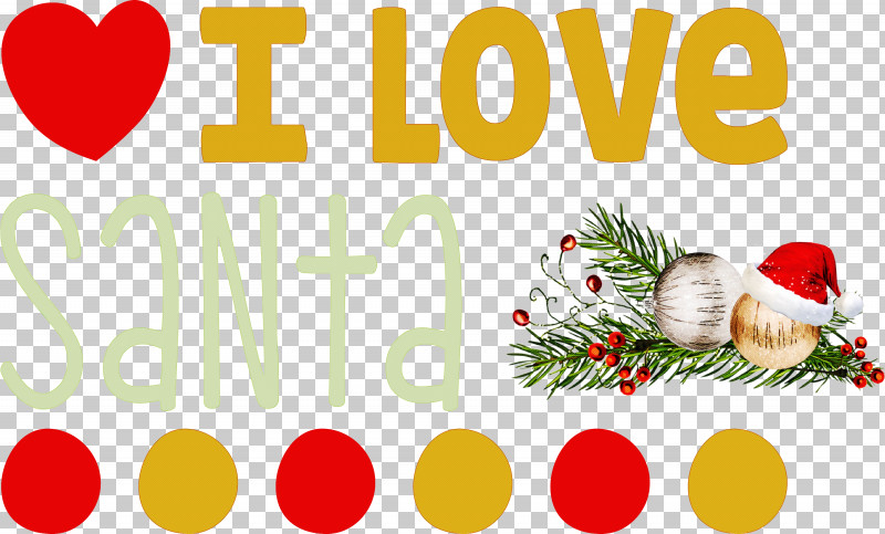 I Love Santa Santa Christmas PNG, Clipart, Black, Black Screen Of Death, Christmas, Christmas Ornament M, Highdefinition Video Free PNG Download