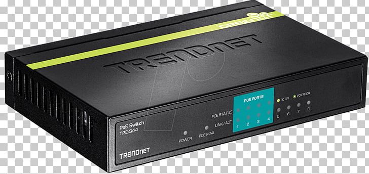 Power Over Ethernet TRENDnet TPE-S44 Network Switch IEEE 802.3 PNG, Clipart, 10 Gigabit Ethernet, Audio Receiver, Computer Network, Electronic Device, Electronics Free PNG Download