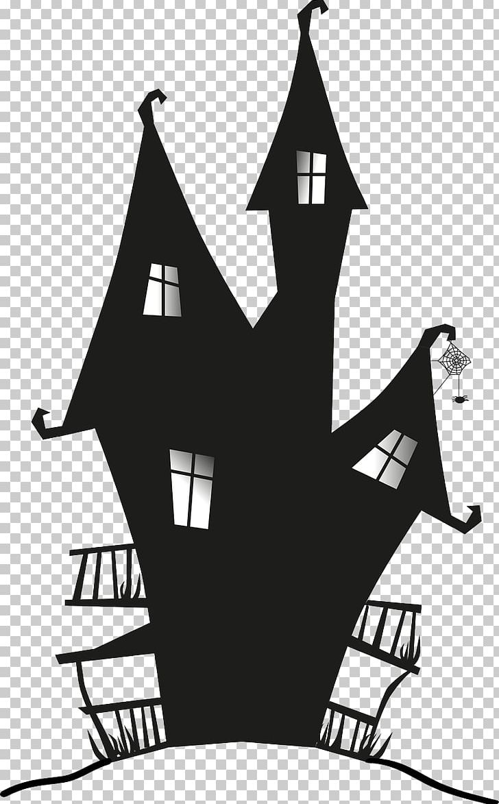 Witchcraft Haunted House PNG, Clipart, Art, Black And White, Fictional Character, Ghost, Halloween Free PNG Download