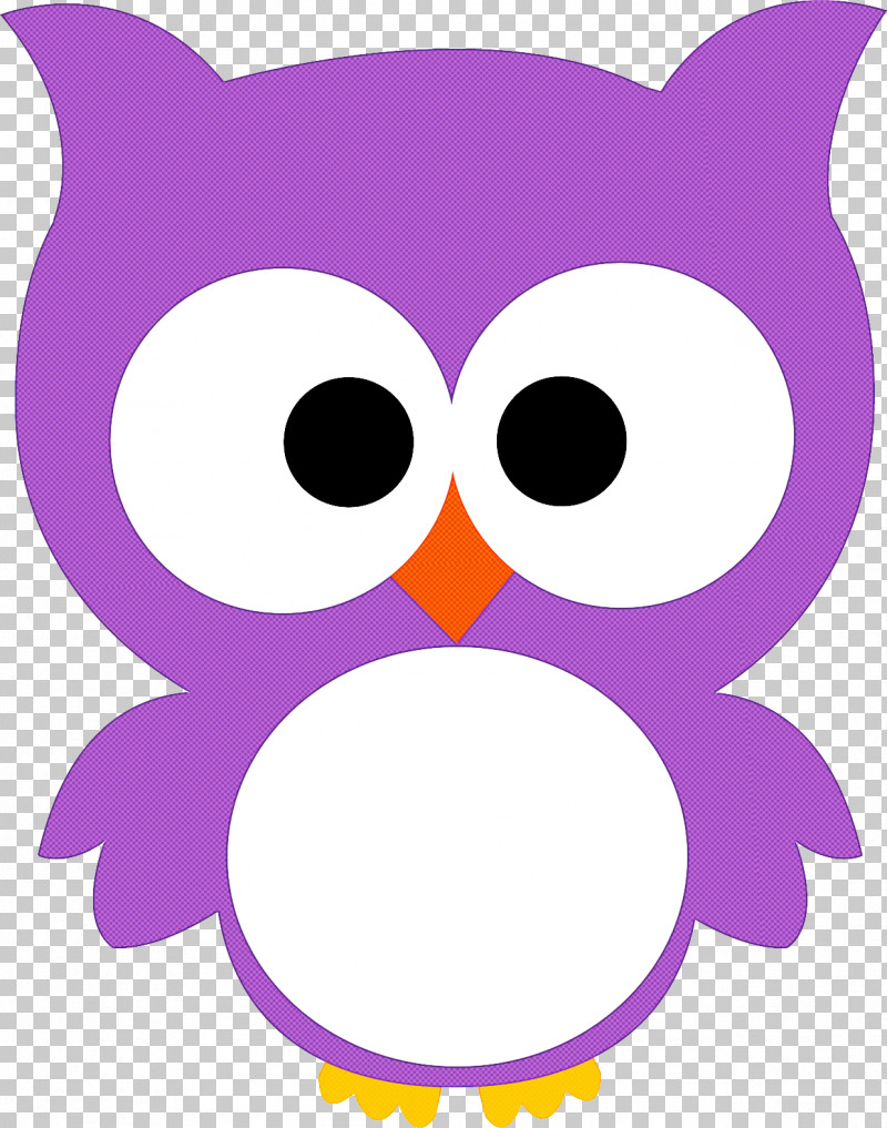 purple owl clipart