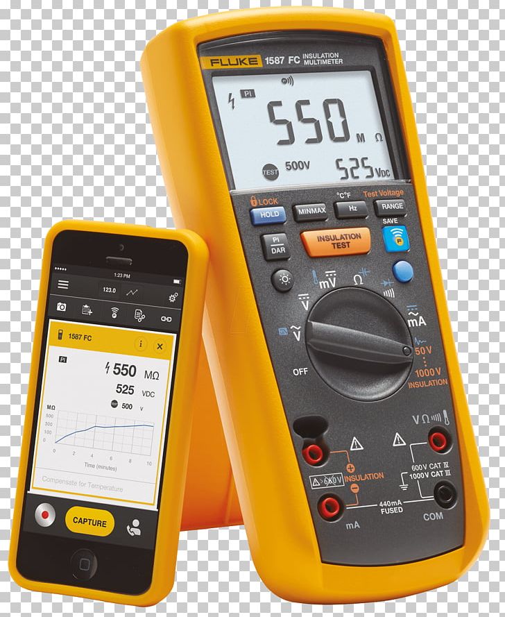 Digitalmultimeter Fluke Corporation Megohmmeter True RMS Converter PNG, Clipart, Alternating Current, Current Clamp, Digitalmultimeter, Electrical Engineering, Electronics Free PNG Download