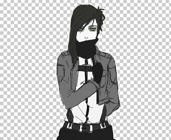 Fan Fiction Character Slenderman Canon Attack On Titan PNG, Clipart, Anime, Attack On Titan, Black, Black And White, Black Hair Free PNG Download