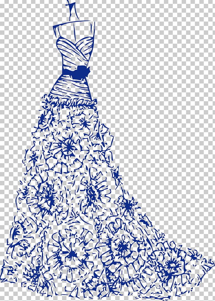 Robe Drawing Cartoon Wedding Dress Marriage PNG, Clipart, Black And White, Blue, Cartoon Wedding, Clothing, Costume Design Free PNG Download