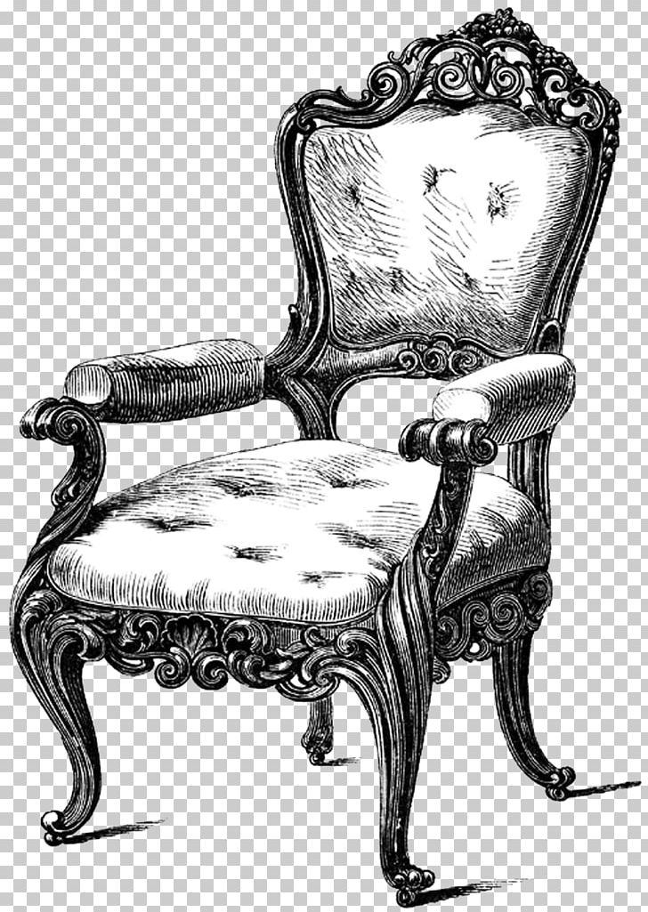 Table Chair Antique Furniture Drawing Couch PNG, Clipart, Antique, Antique Furniture, Armchair, Bentwood, Black And White Free PNG Download