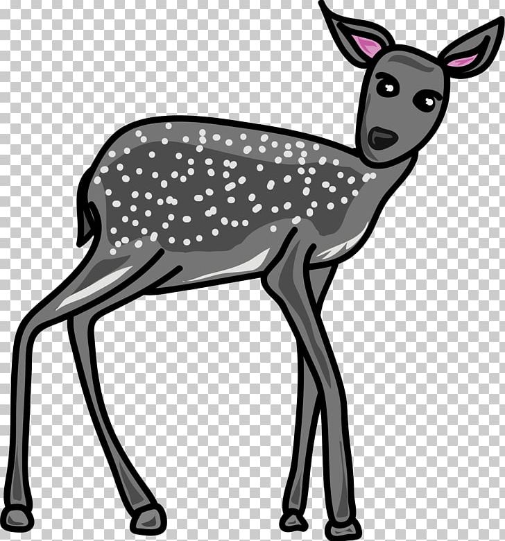 Reindeer White-tailed Deer Red Deer PNG, Clipart, Animal Figure, Antler, Black And White, Blacktailed Deer, Cartoon Free PNG Download